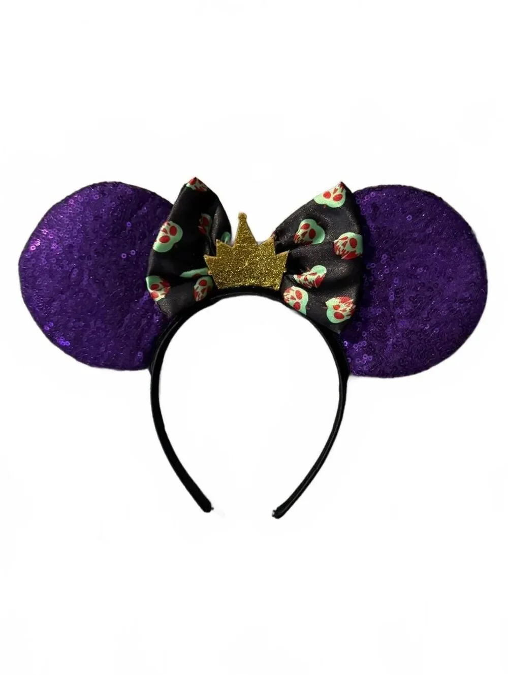Disney Villains Evil Queen Purple Minnie Mouse Ears Headband Halloween Park